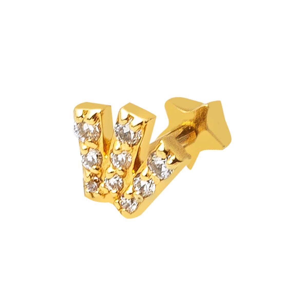 14K Yellow Gold Tragus Piercing Earrings (0.58 g)