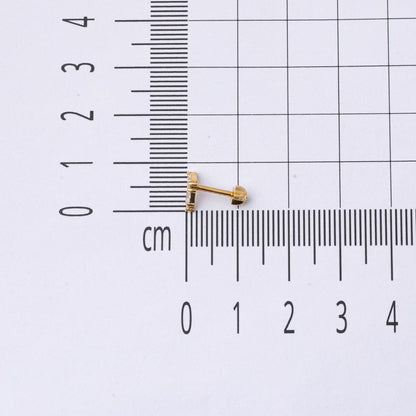 14K Yellow Gold Tragus Piercing Earrings (0.49 g)
