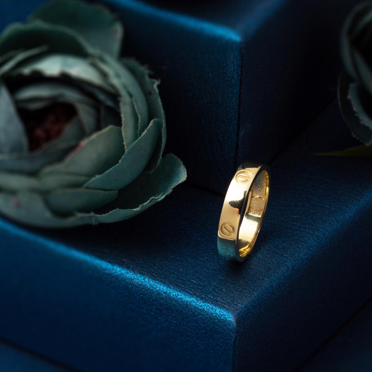 14K Yellow Gold Screw Back Ring