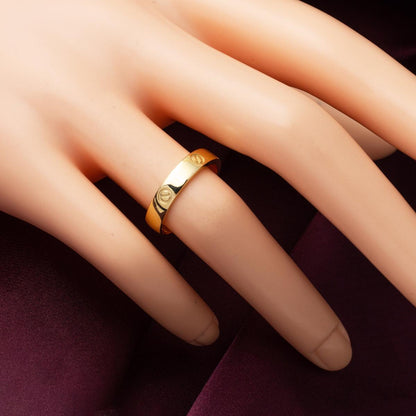 14K Yellow Gold Screw Back Ring