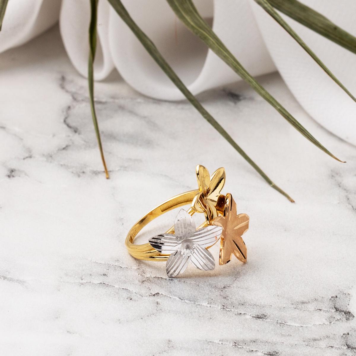 14K Yellow Gold Flower of Life Ring (3.63 g)