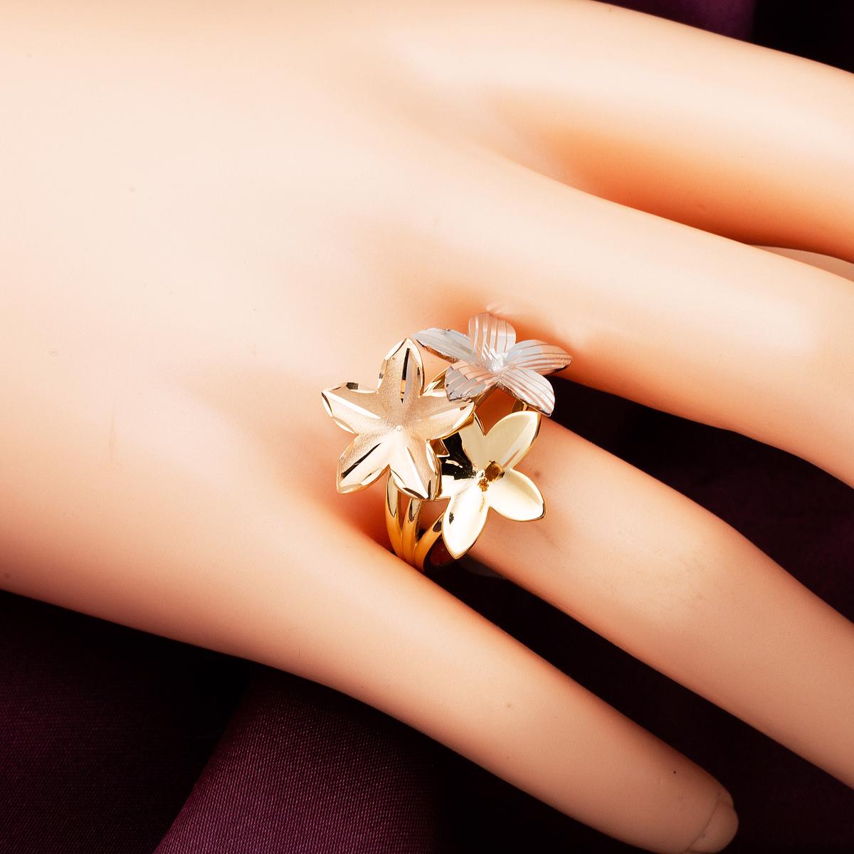 14K Yellow Gold Flower of Life Ring (3.63 g)