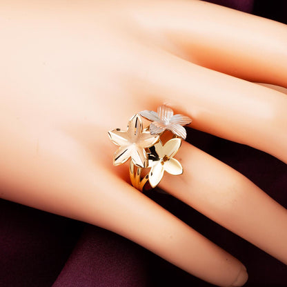 14K Yellow Gold Flower of Life Ring (3.63 g)