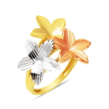 14K Yellow Gold Flower of Life Ring (3.63 g)