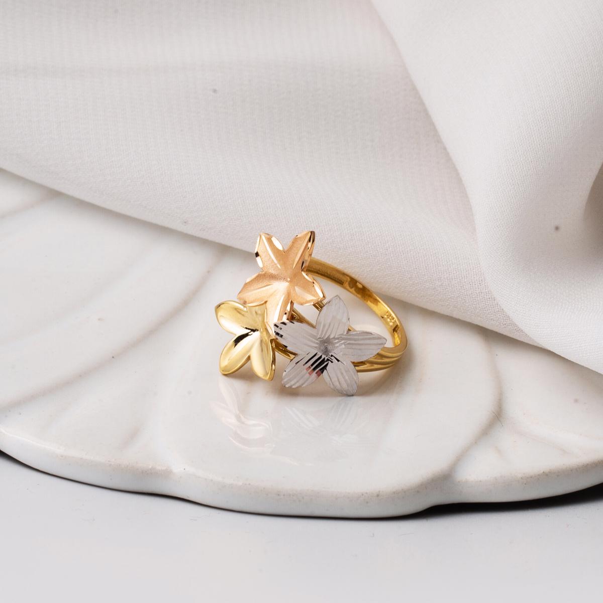 14K Yellow Gold Flower of Life Ring (3.63 g)