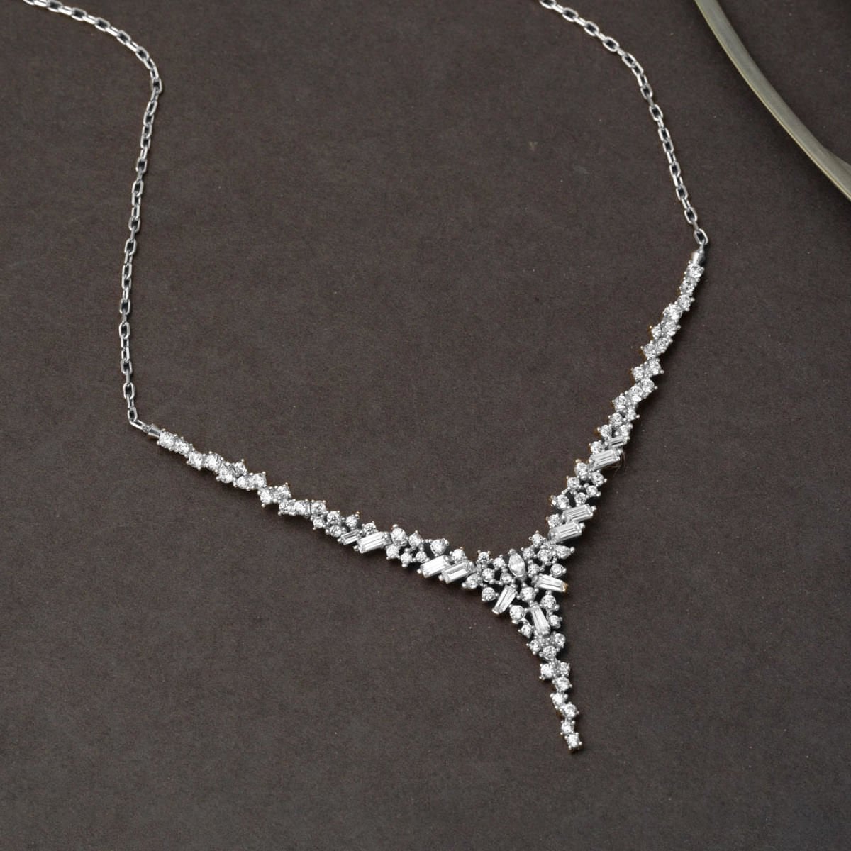 14K White Gold Cubic Zirconia Design Promise Set