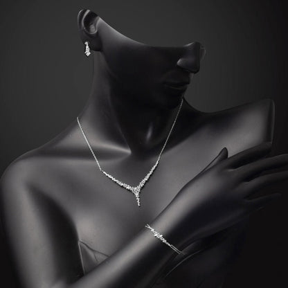 14K White Gold Cubic Zirconia Design Promise Set