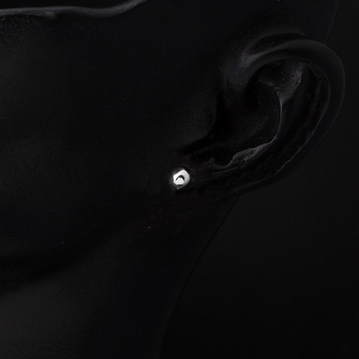14K White Gold 4 mm Ball Earrings