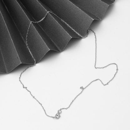 14K White Gold 45 cm Chain