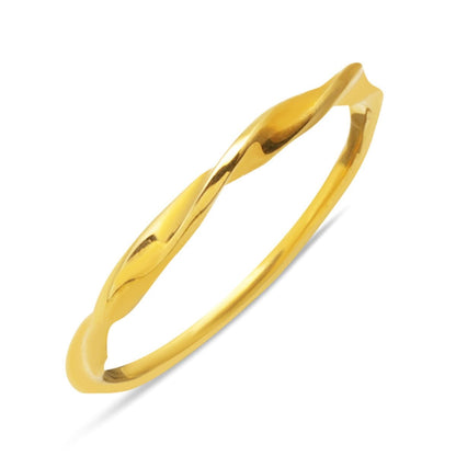 14K Yellow Gold Twisted Ring (1.15 g)