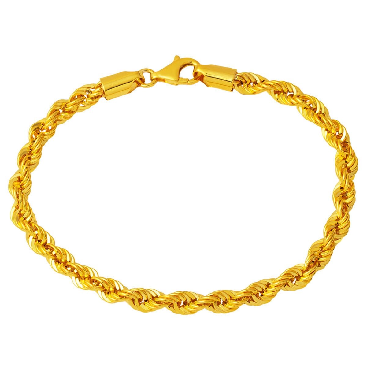 14K Yellow Gold Twisted Chain Bracelet (4.7 g)