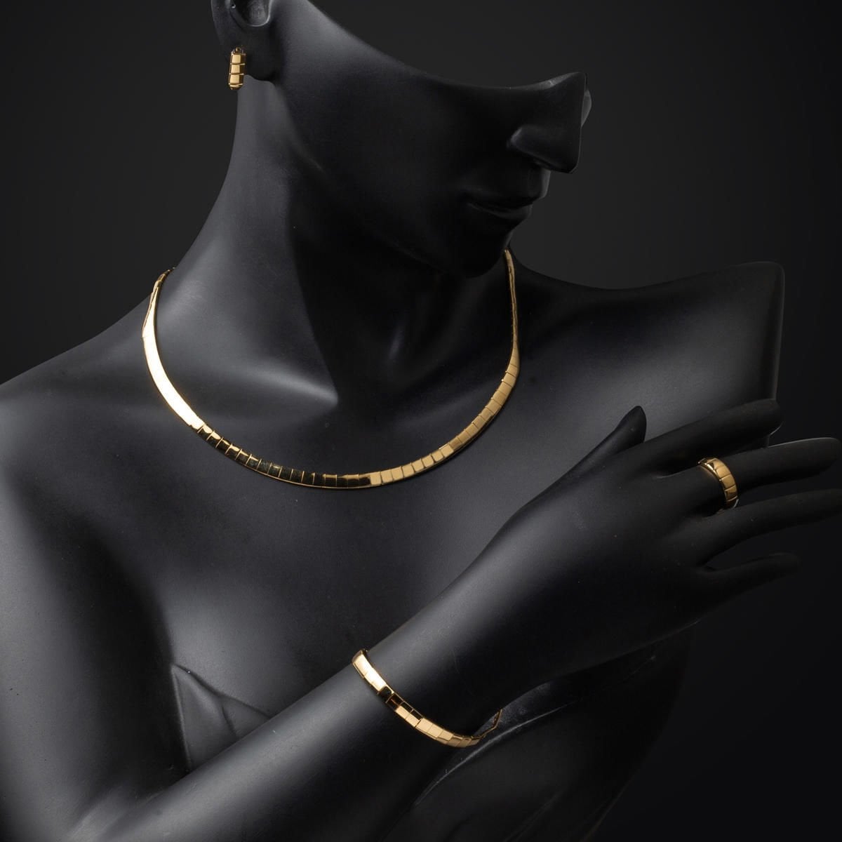 14K Yellow Gold Full Moon Tennis Set
