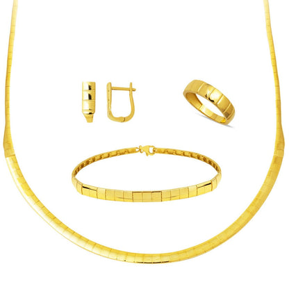 14K Yellow Gold Full Moon Tennis Set