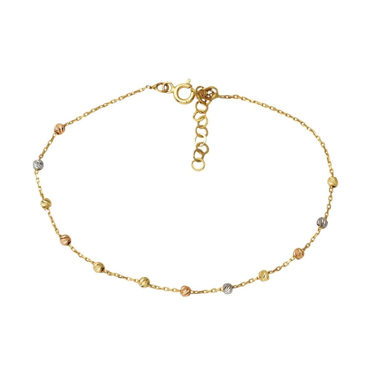14K Yellow Gold Gold Bead Bracelet