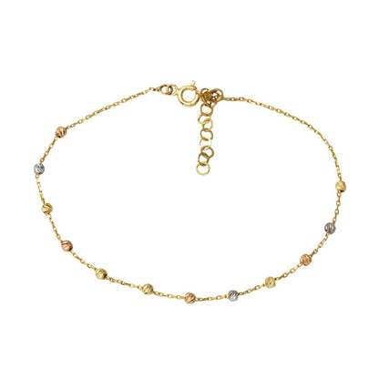 14K Yellow Gold Gold Bead Bracelet