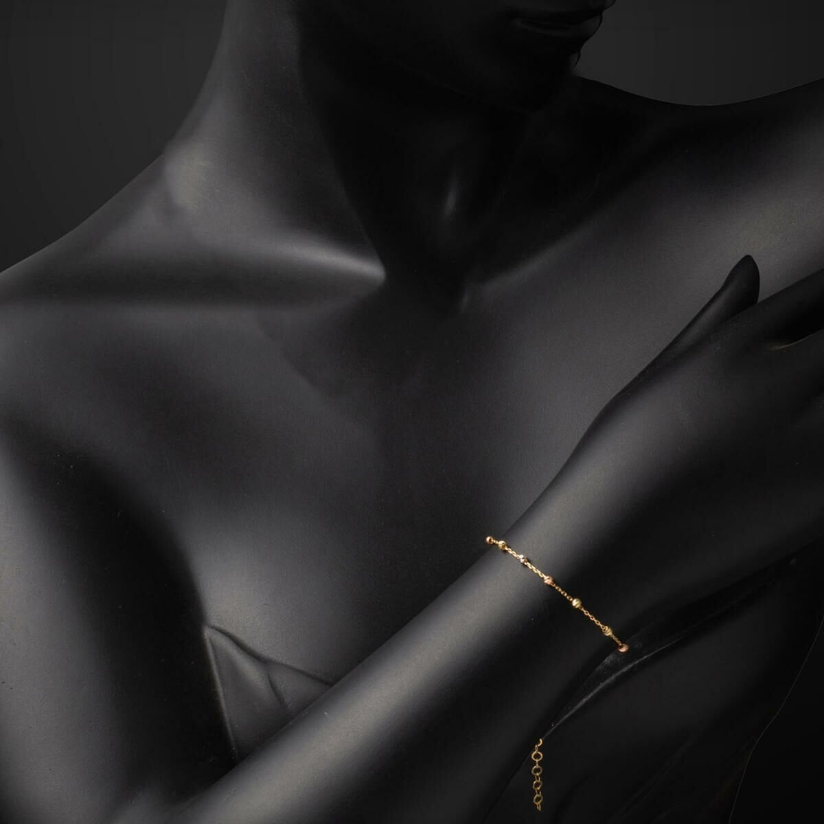 14K Yellow Gold Gold Bead Bracelet