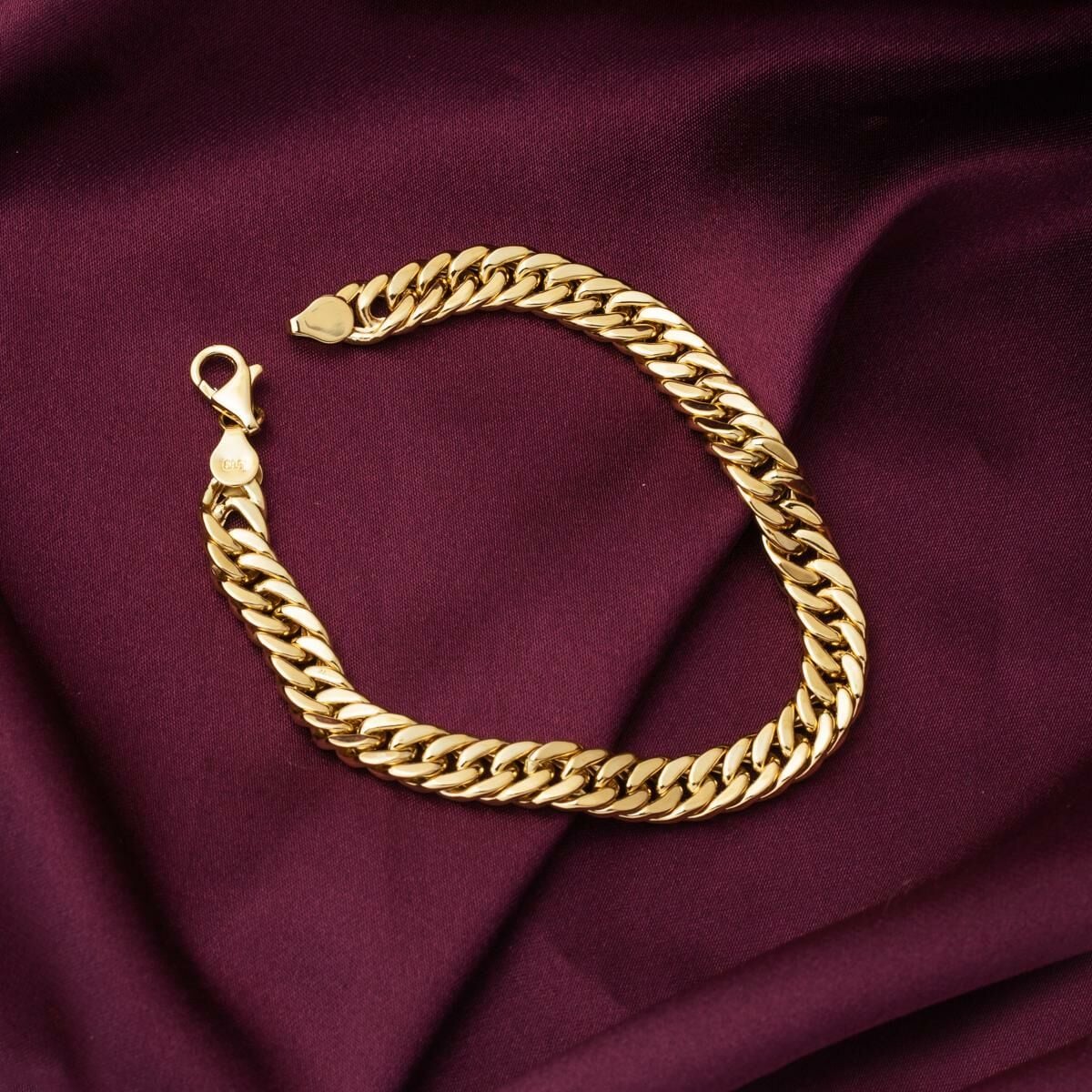 14K Yellow Gold Curb Bracelet (8.89 g)