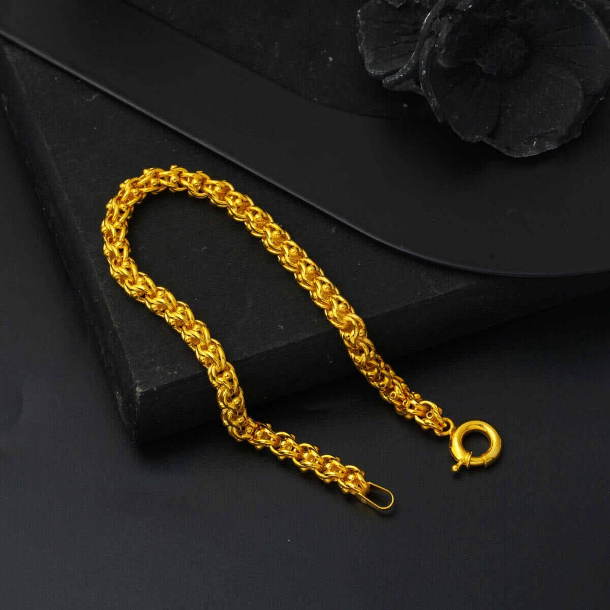 14K Yellow Gold Guverse Chain Bracelet