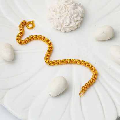 14K Yellow Gold Guverse Chain Bracelet