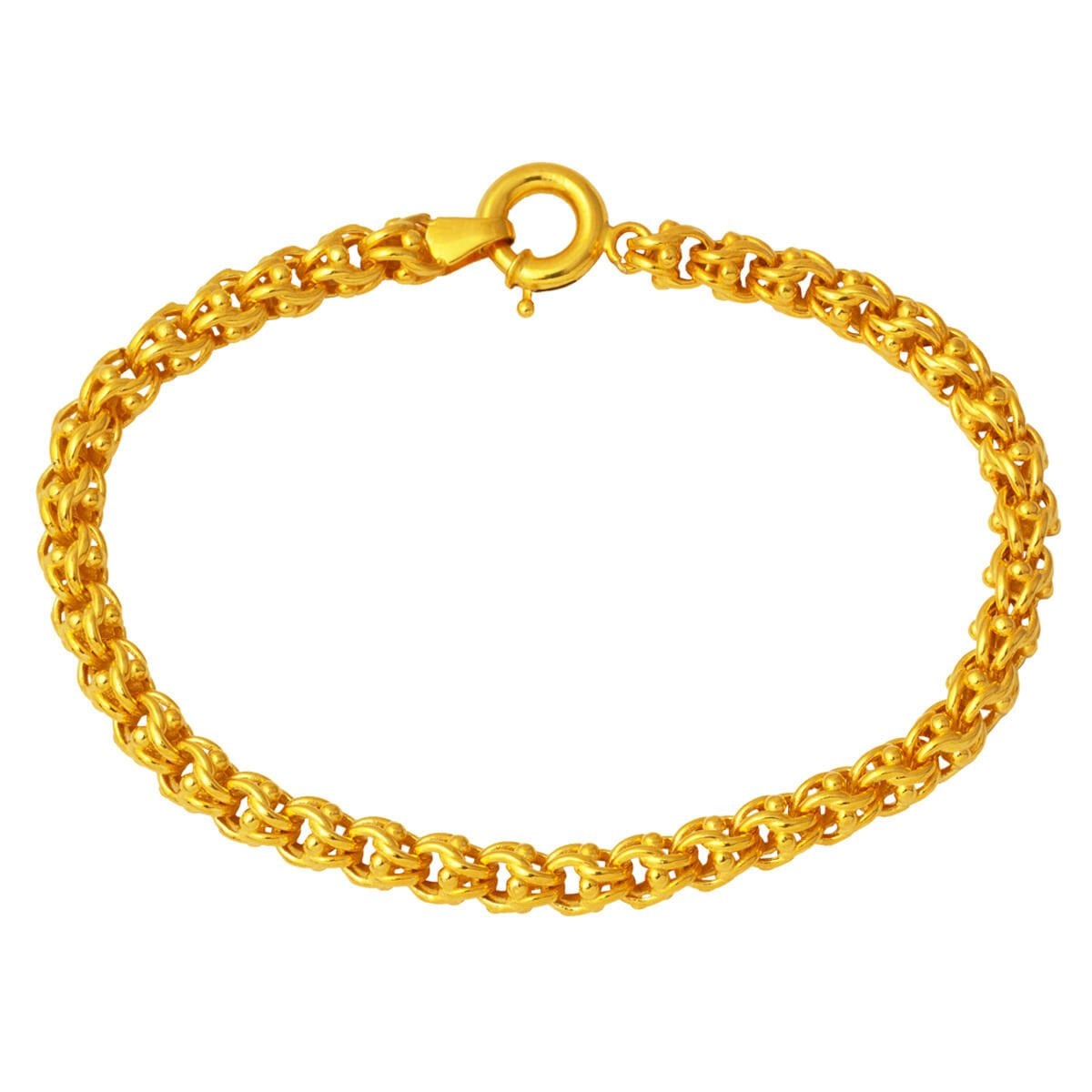 14K Yellow Gold Guverse Chain Bracelet