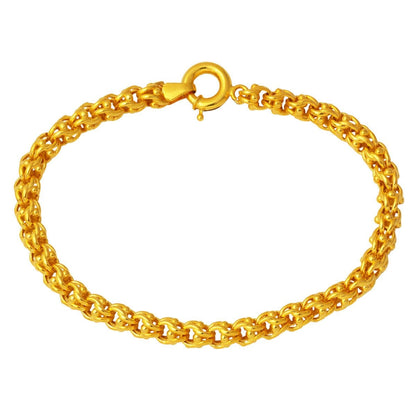 14K Yellow Gold Guverse Chain Bracelet