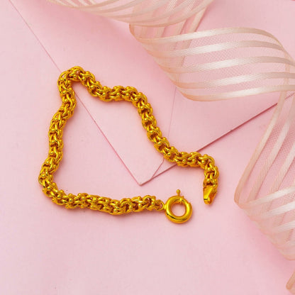 14K Yellow Gold Guverse Chain Bracelet