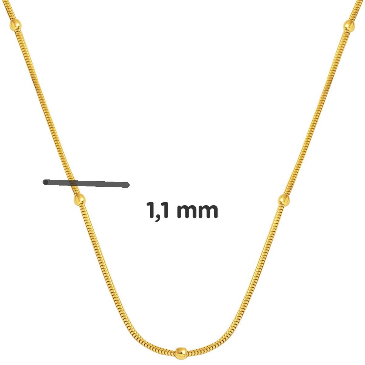 14K Yellow Gold Italian Chain Necklace