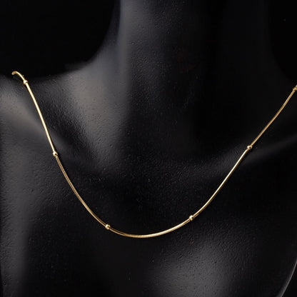 14K Yellow Gold Italian Chain Necklace