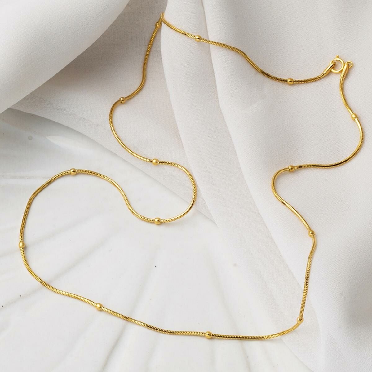 14K Yellow Gold Italian Chain Necklace