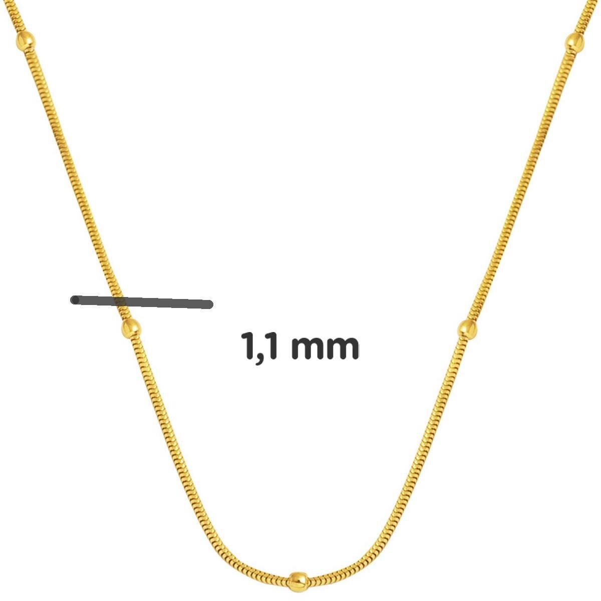14K Yellow Gold Italian Chain Necklace (3.3 g)