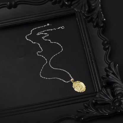14K Yellow Gold Italian Initial E Pendant