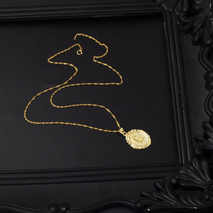14K Yellow Gold Italian Initial G Necklace
