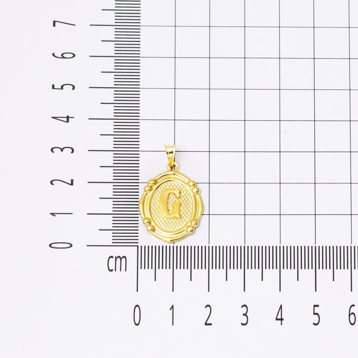 14K Yellow Gold Italian Initial G Necklace