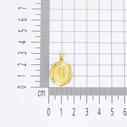 14K Yellow Gold Italian Initial G Necklace
