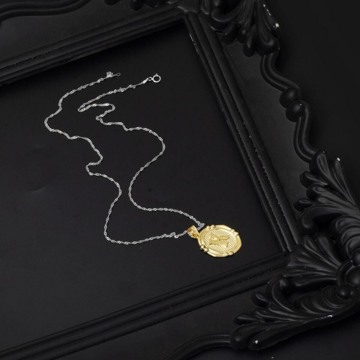 14K Yellow Gold Italian Initial K Pendant