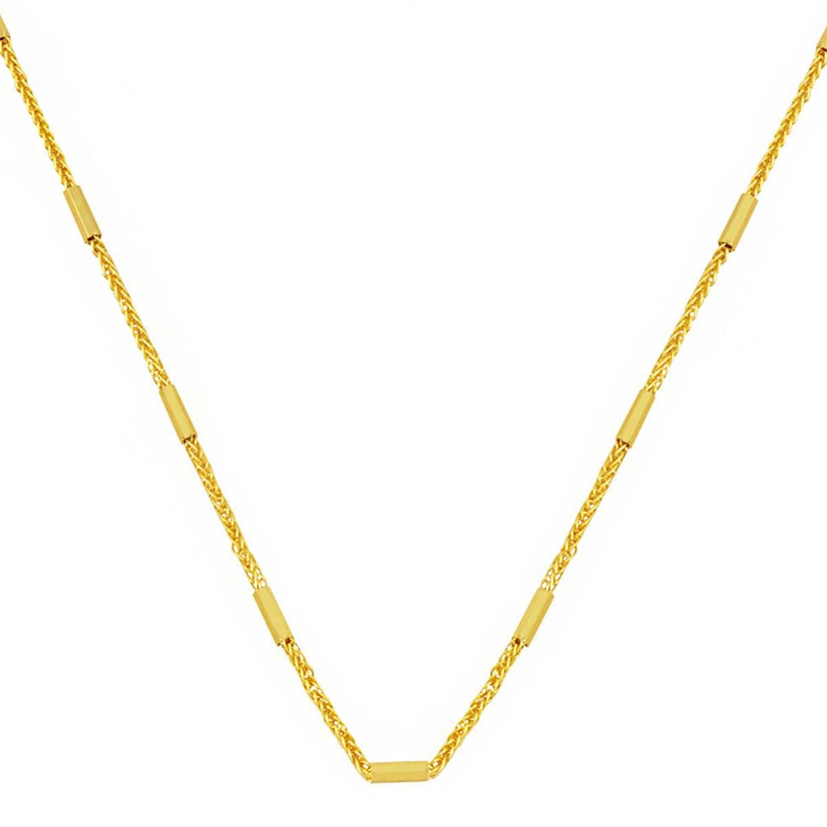 14K Gold Italian Design Chain Necklace 55 cm