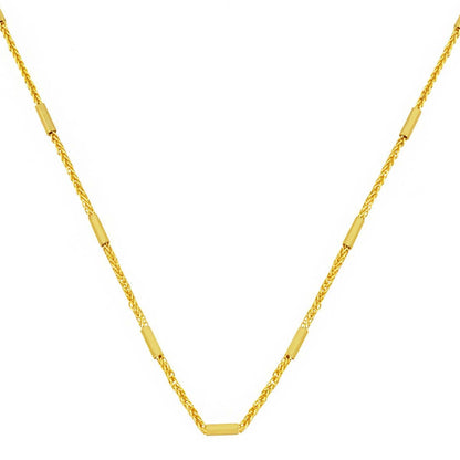 14K Gold Italian Design Chain Necklace 55 cm