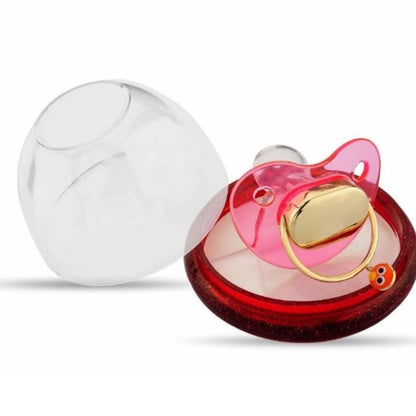 14K Yellow Gold Personalized Gift Enamel Pacifier Charm