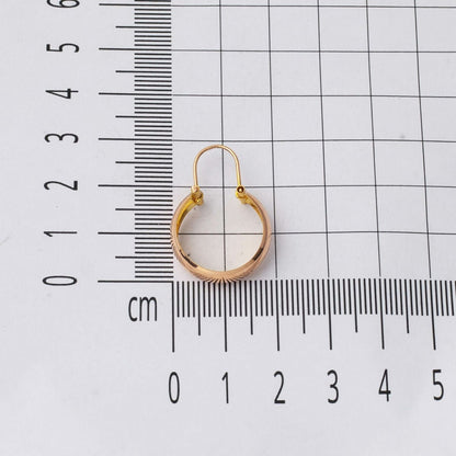 14K Rose Gold Classic Oval Aleppo Weave Earrings