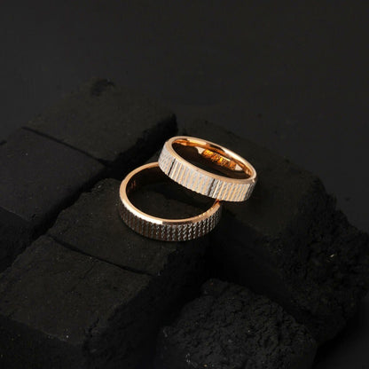 14K Rose Gold Men's Modern Wedding Band Ring