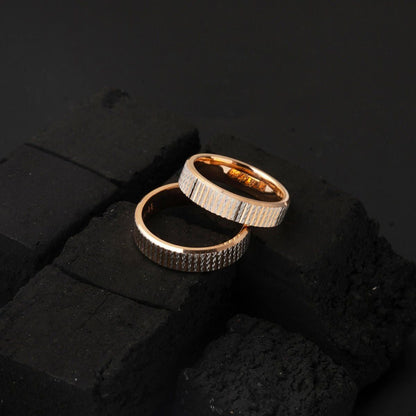 14K Rose Gold Women's Modern Wedding Band Ring