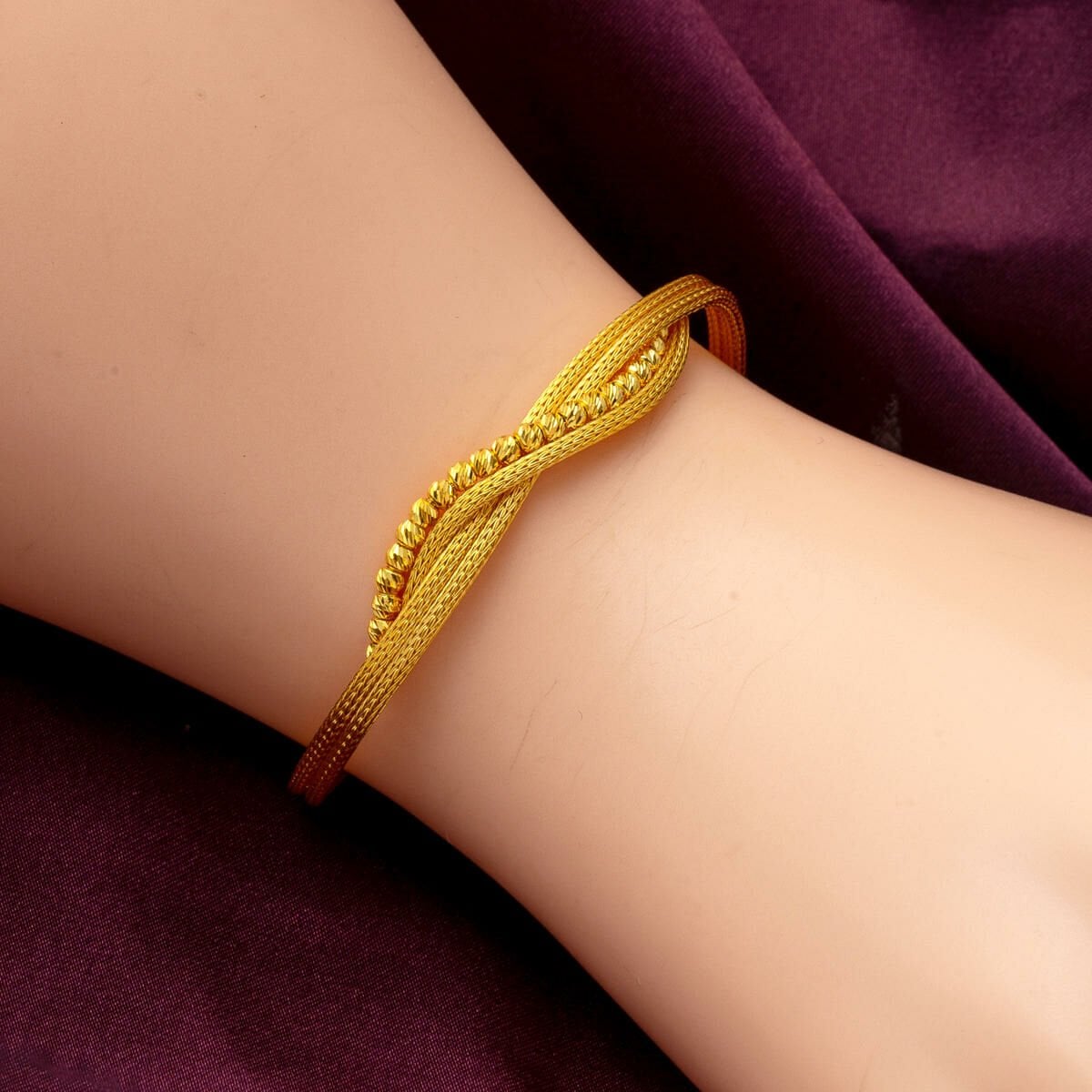 14K Yellow Gold Ivy Braided Jewelry Set
