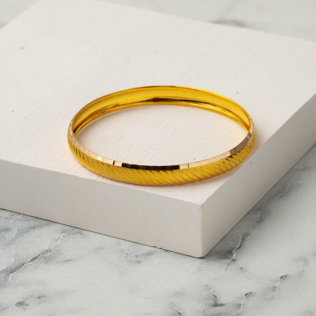 14K Yellow Gold Setina Baby Children's Bangle