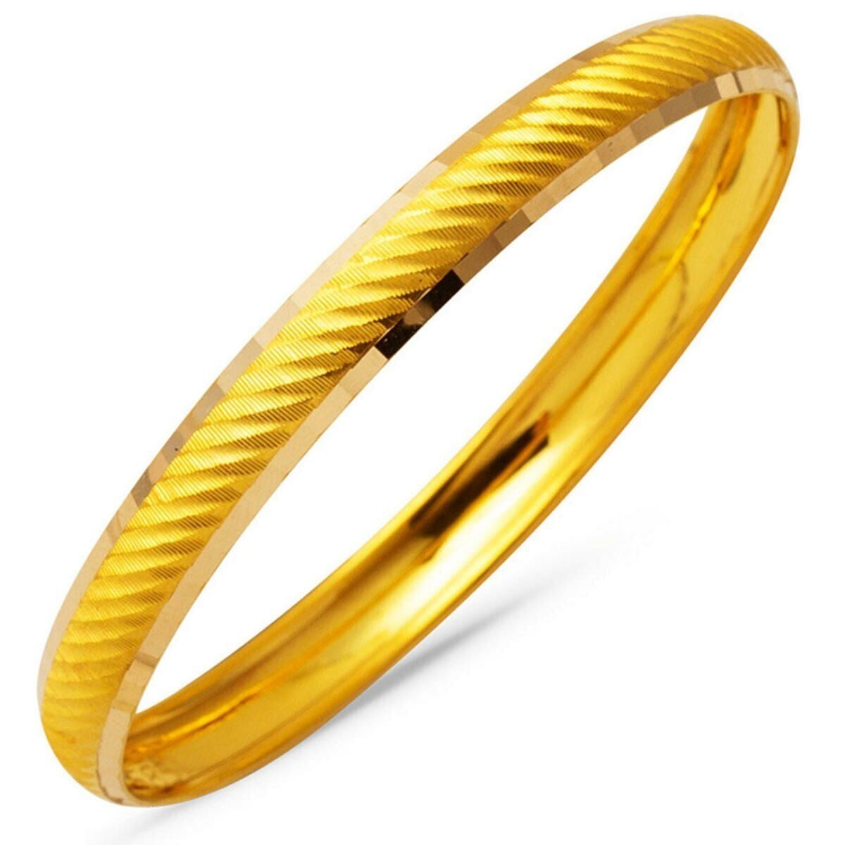 14K Yellow Gold Setina Baby Children's Bangle