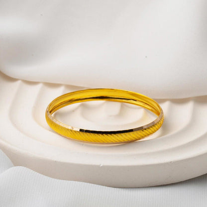 14K Yellow Gold Setina Baby Children's Bangle
