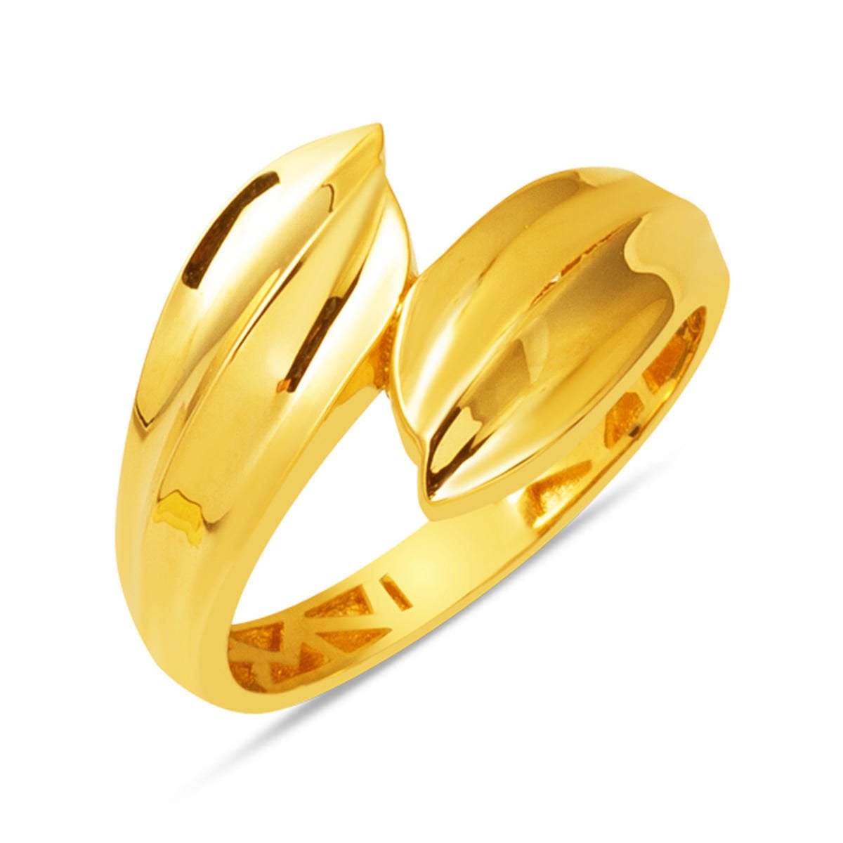 14K Yellow Gold Elegant Pattern Women's Ring
