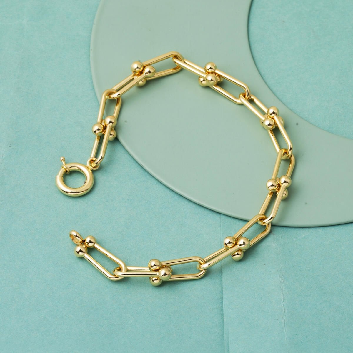 14K Yellow Gold Designer Inspired Bracelet
