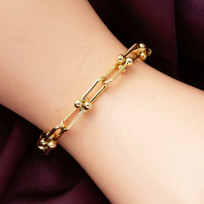14K Yellow Gold Designer Inspired Bracelet