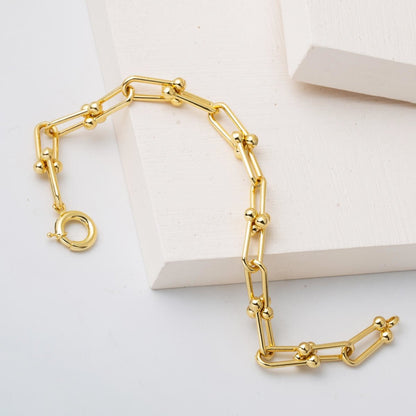 14K Yellow Gold Designer Inspired Bracelet