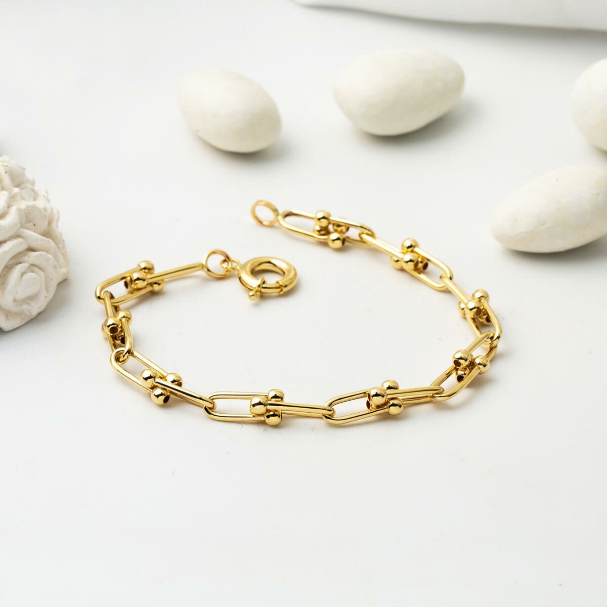 14K Yellow Gold Designer Inspired Bracelet